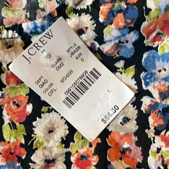 J.Crew Mercantile NWT floral ruffled blouse xs - Picture 7 of 8